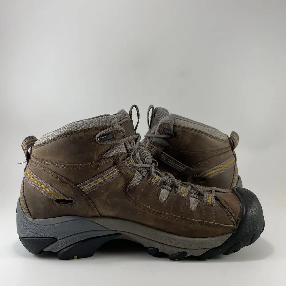 KEEN Targhee II Mid Brown Boots Womens Size 9 Waterproof Trail Hiker Comfort